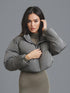 DAMEN WINTERJACKE – WARME KURZJACKE IN EINFARBIGEM DESIGN